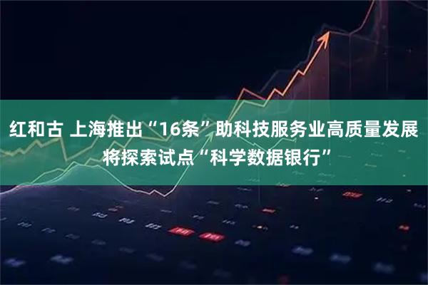 红和古 上海推出“16条”助科技服务业高质量发展 将探索试点“科学数据银行”