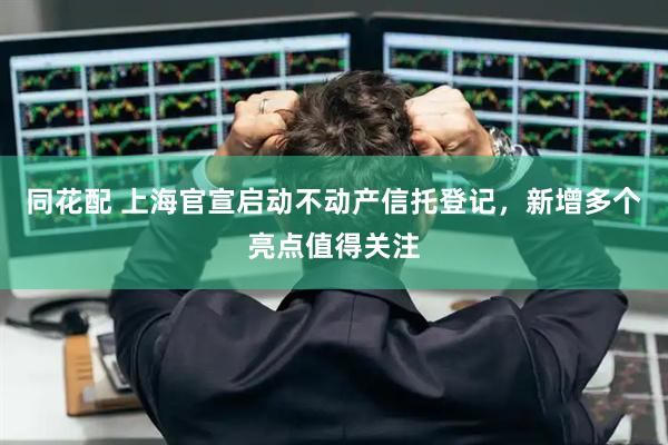 同花配 上海官宣启动不动产信托登记，新增多个亮点值得关注