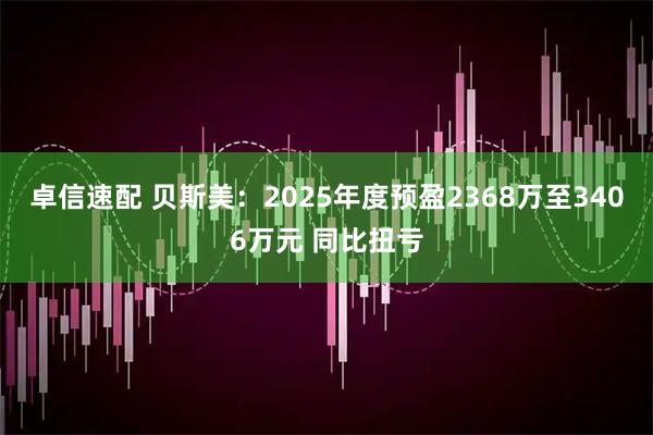 卓信速配 贝斯美：2025年度预盈2368万至3406万元 同比扭亏