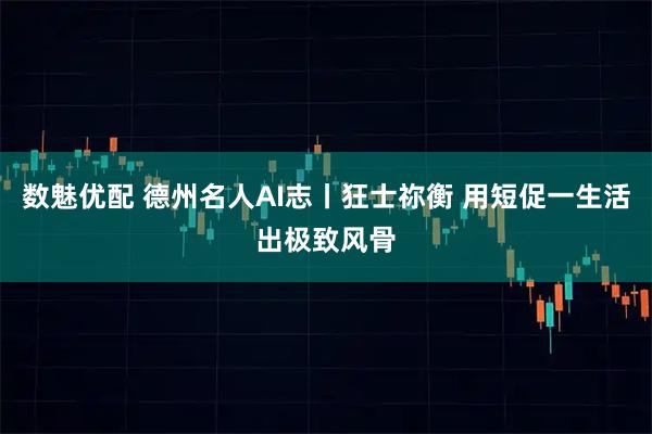 数魅优配 德州名人AI志丨狂士祢衡 用短促一生活出极致风骨